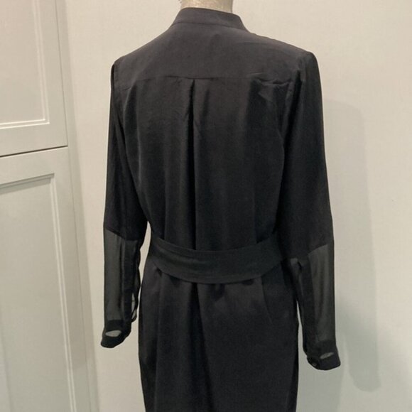 All Saints Rivi Silk Shirt Dress - Picture 13 of 16